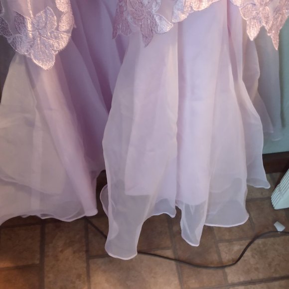 Vintage Eve Of Milady Lavender Formal Gown Wedding Prom Homecoming Fairy Romance - Picture 5 of 16